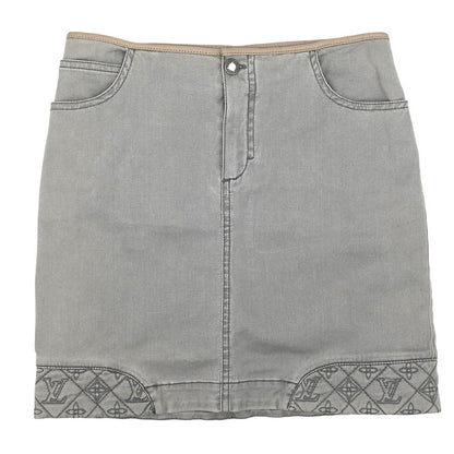 Louis Vuitton Denim Skirt Gray RW111W WSSK01DBC #36