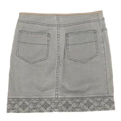 Louis Vuitton Denim Skirt Gray RW111W WSSK01DBC #36
