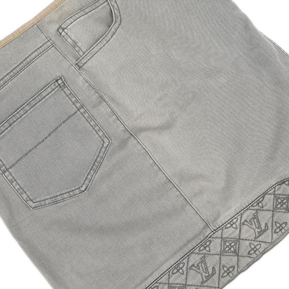 Louis Vuitton Denim Skirt Gray RW111W WSSK01DBC #36