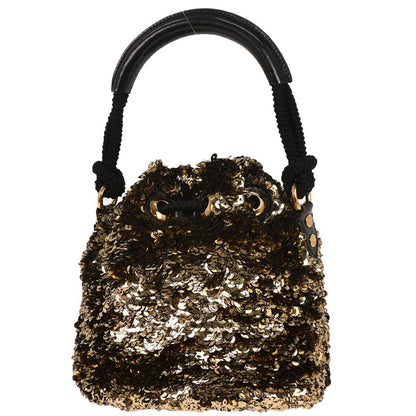 Louis Vuitton 2019 Gold Black Mini Noe Rococo All Sequin Bag