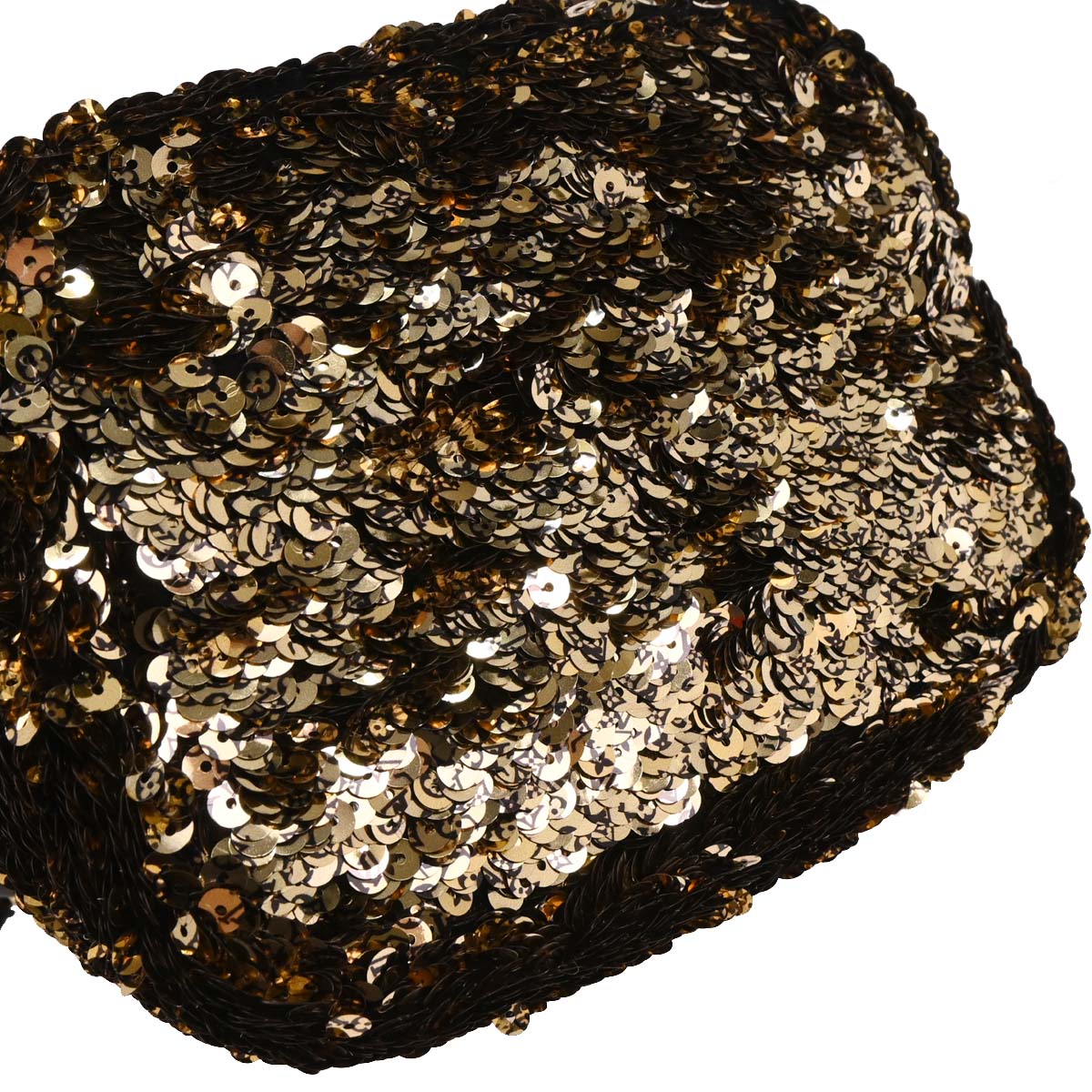 Louis Vuitton 2019 Gold Black Mini Noe Rococo All Sequin Bag