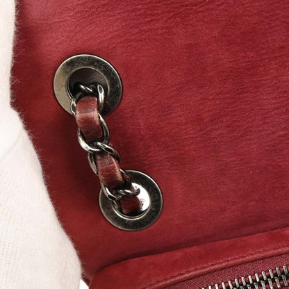 Chanel 2016-2017 Bordeaux Calfskin Day Trip Flap Shoulder Bag