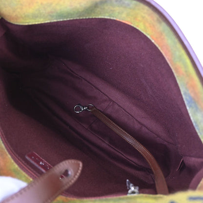 Chanel 2015-2016 Khaki Canvas Graffiti On The Pavement Shoulder Bag