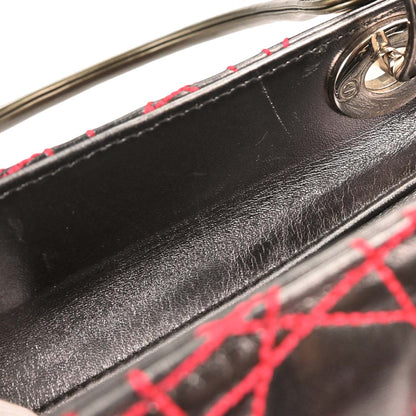 Christian Dior Gray Anselm Reyle Medium Lady Dior Cannage Handbag