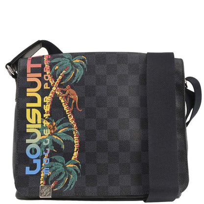 Louis Vuitton 2017 Damier Cobalt District PM NM Shoulder Bag N50005