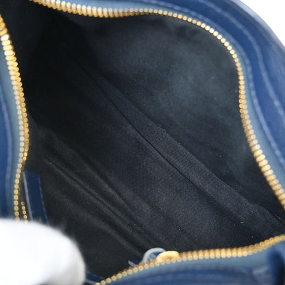Balenciaga Navy Classic Metallic Edge Mini City
