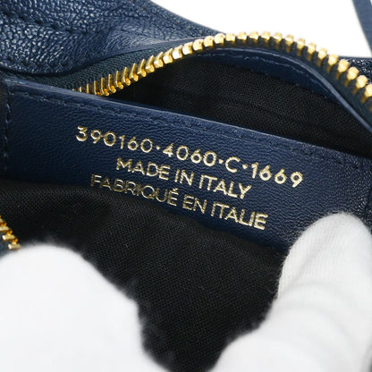 Balenciaga Navy Classic Metallic Edge Mini City