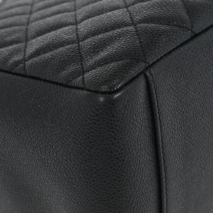 Chanel 2013-2014 Black Caviar Grand Shopping Tote GST Chain Handbag