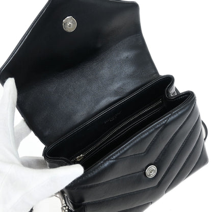 Saint Laurent Black Loulou Shoulder Bag