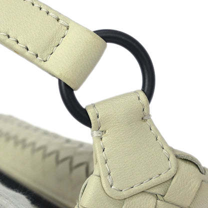 Bottega Veneta White Intrecciato Handbag