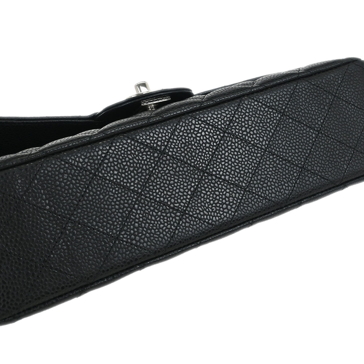 Chanel 2019 Black Calfskin Medium Classic Double Flap Shoulder Bag