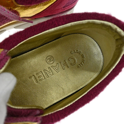 Chanel * Pink Sneakers Shoes #37