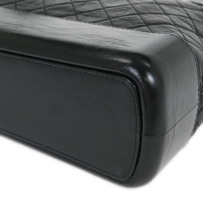 Chanel 2017-2018 Black Lambskin Calfskin Gabrielle 2way Shoulder Tote Handbag