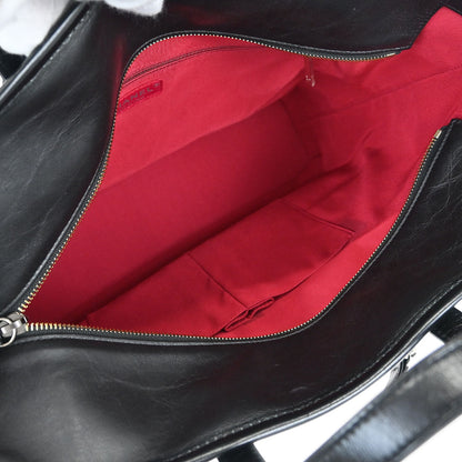 Chanel 2017-2018 Black Lambskin Calfskin Gabrielle 2way Shoulder Tote Handbag