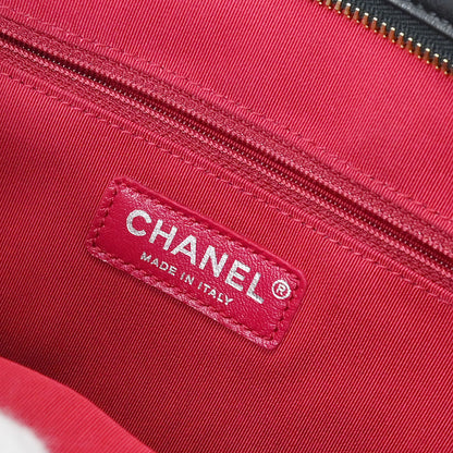 Chanel 2017-2018 Black Lambskin Calfskin Gabrielle 2way Shoulder Tote Handbag