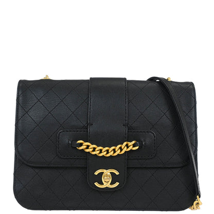 Chanel 2017-2018 Black Calfskin Shoulder Bag