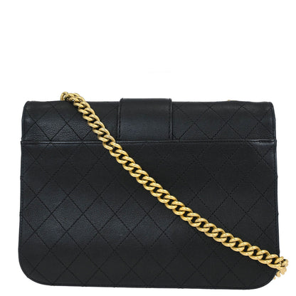 Chanel 2017-2018 Black Calfskin Shoulder Bag