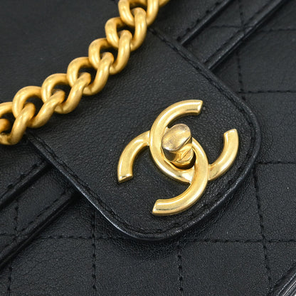 Chanel 2017-2018 Black Calfskin Shoulder Bag