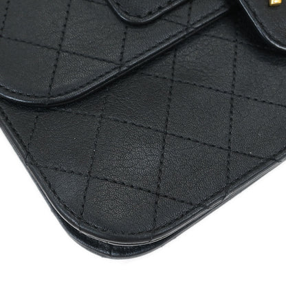 Chanel 2017-2018 Black Calfskin Shoulder Bag