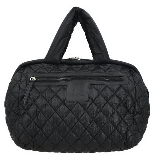 Chanel 2011 Black Nylon Coco Cocoon Bowling Bag Handbag