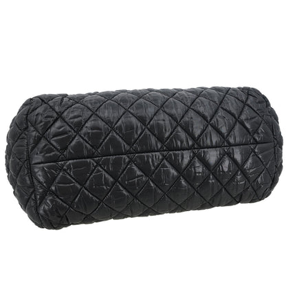 Chanel 2011 Black Nylon Coco Cocoon Bowling Bag Handbag