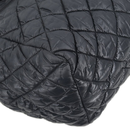 Chanel 2011 Black Nylon Coco Cocoon Bowling Bag Handbag