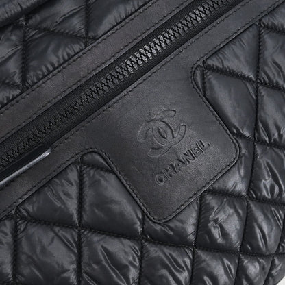 Chanel 2011 Black Nylon Coco Cocoon Bowling Bag Handbag