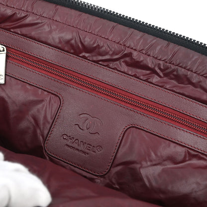 Chanel 2011 Black Nylon Coco Cocoon Bowling Bag Handbag