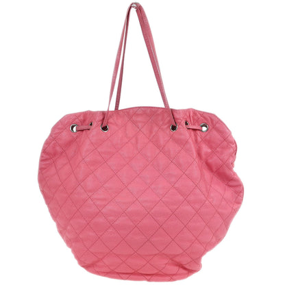 Chanel 2013-2014 Pink Caviar Tote Drawstring Handbag