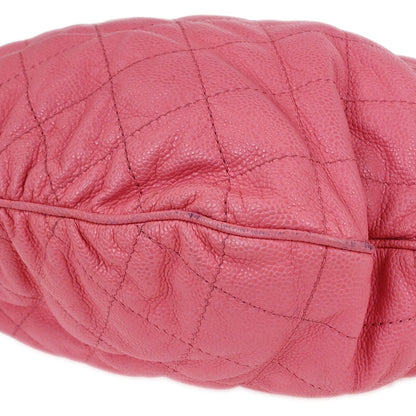 Chanel 2013-2014 Pink Caviar Tote Drawstring Handbag