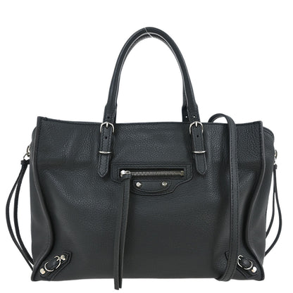 Balenciaga Gray 2way Shoulder Papier Handbag