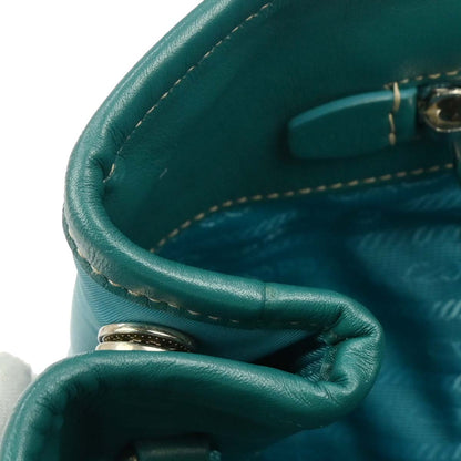 Prada Turquoise Blue Nylon 2way Shoulder Handbag