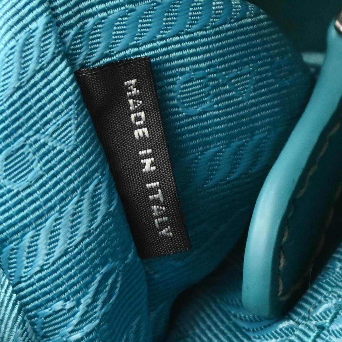 Prada Turquoise Blue Nylon 2way Shoulder Handbag