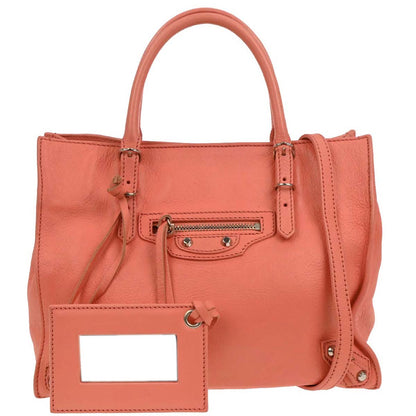 Balenciaga Salmon Pink Papier 2way Shoulder Handbag