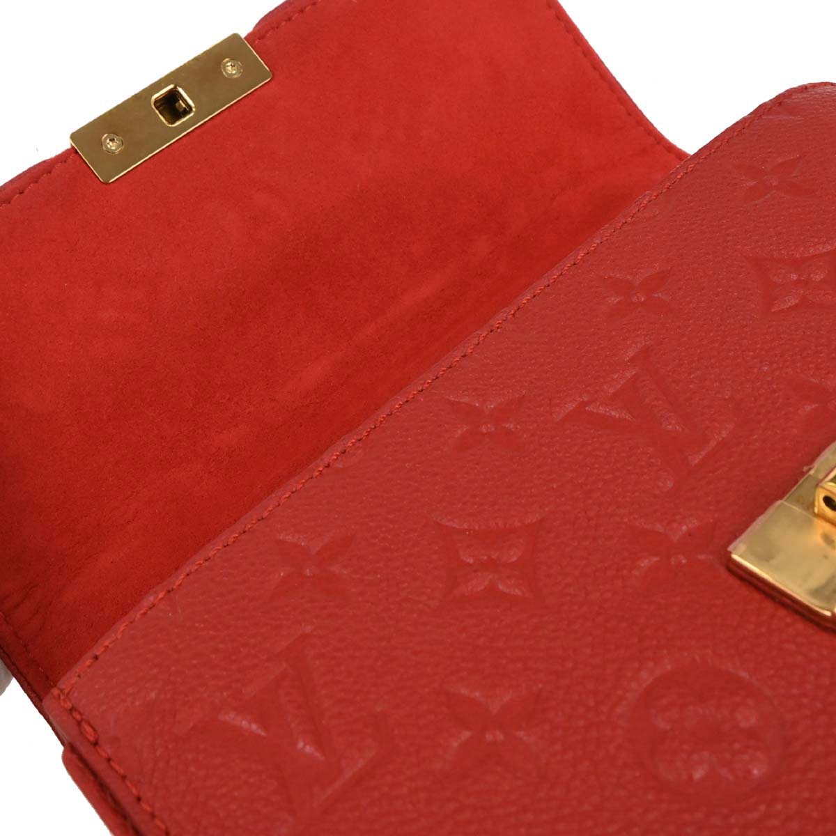 Louis Vuitton 2018 Red Monogram Empreinte Saint Sulpice PM M43393