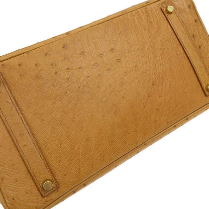 Hermes * 1997 Saffron Ostrich Birkin 35 Handbag