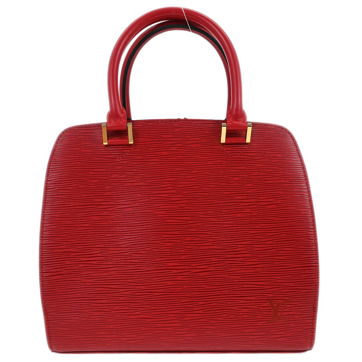 Louis Vuitton Red Epi Pont Neuf Handbag M52057