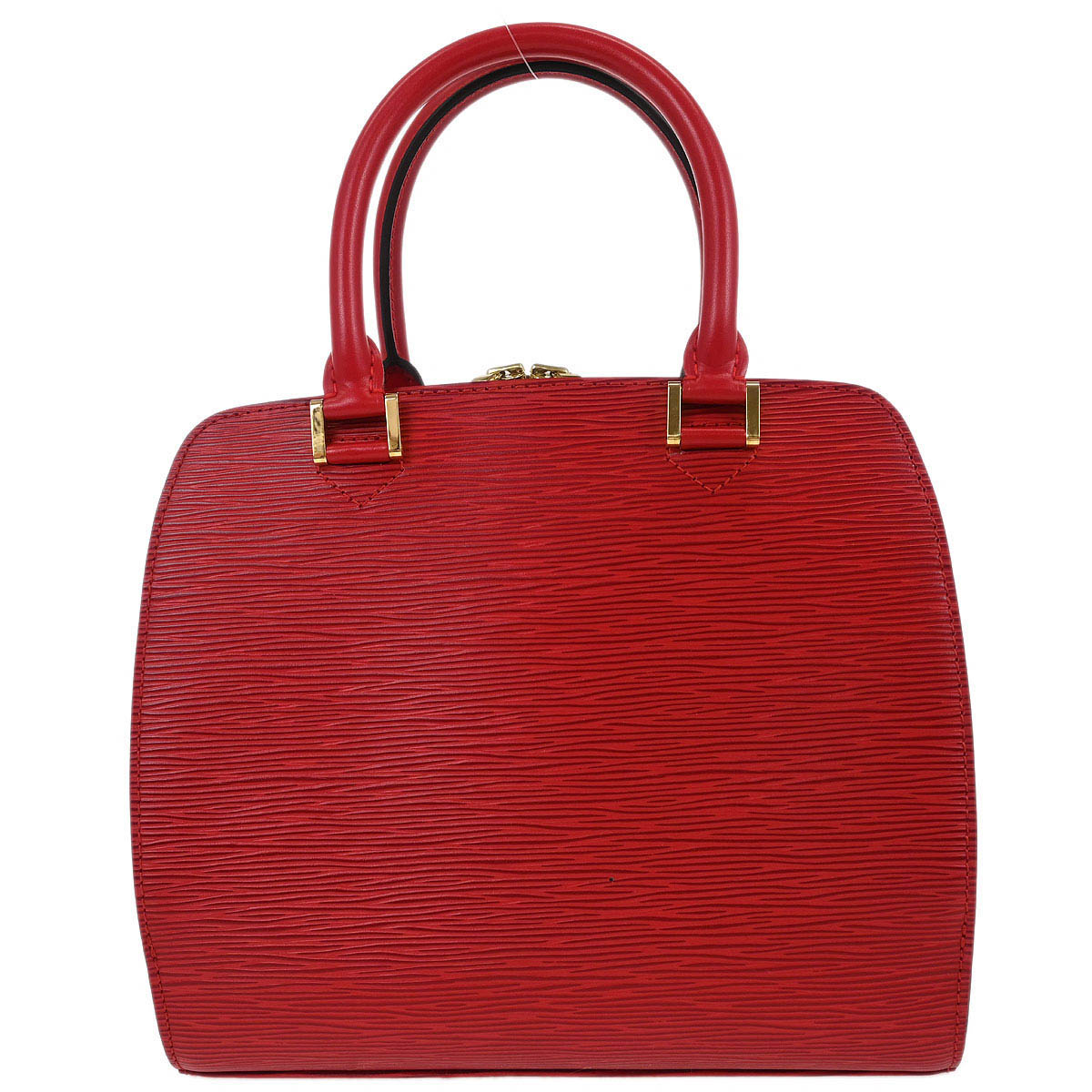 Louis Vuitton Red Epi Pont Neuf Handbag M52057