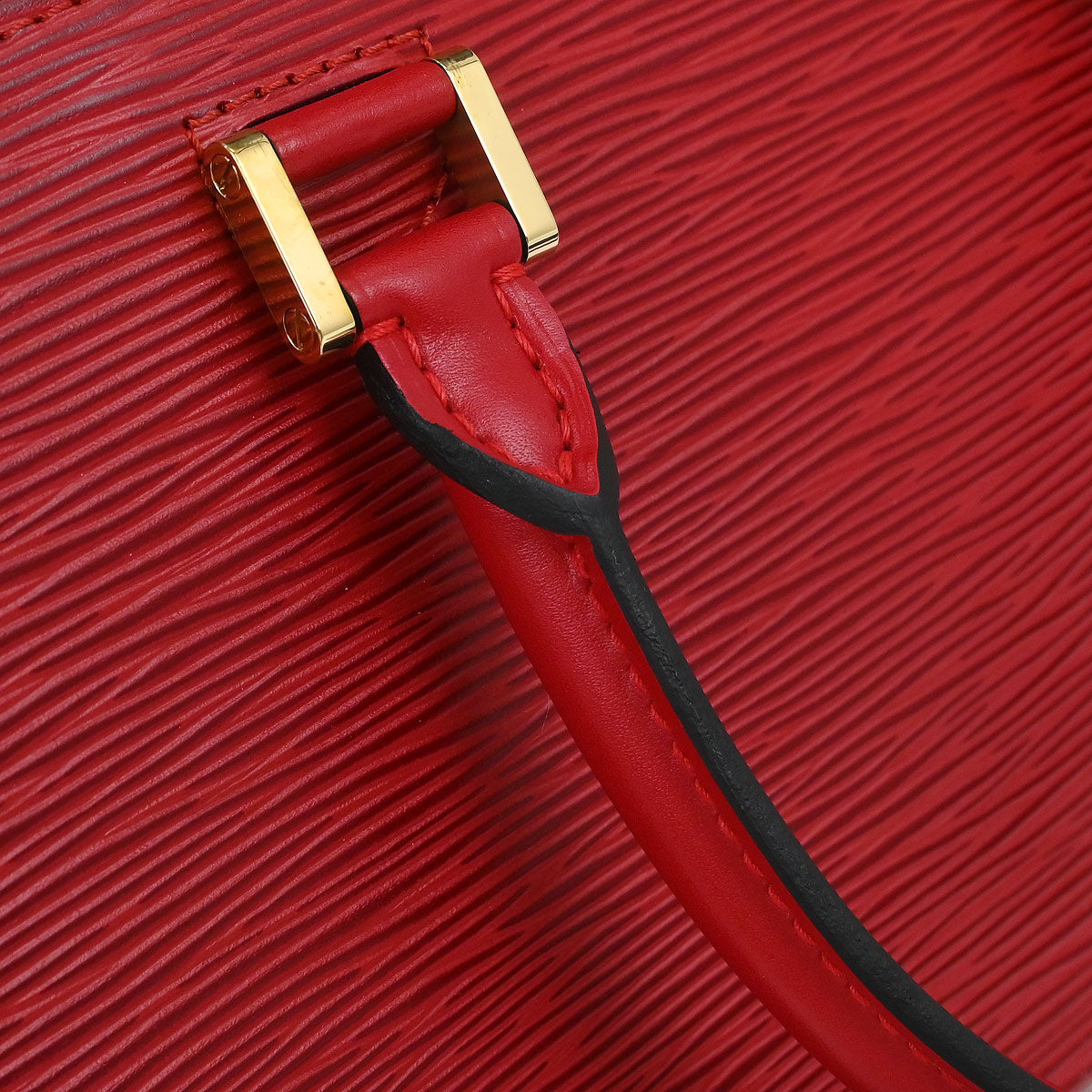 Louis Vuitton Red Epi Pont Neuf Handbag M52057