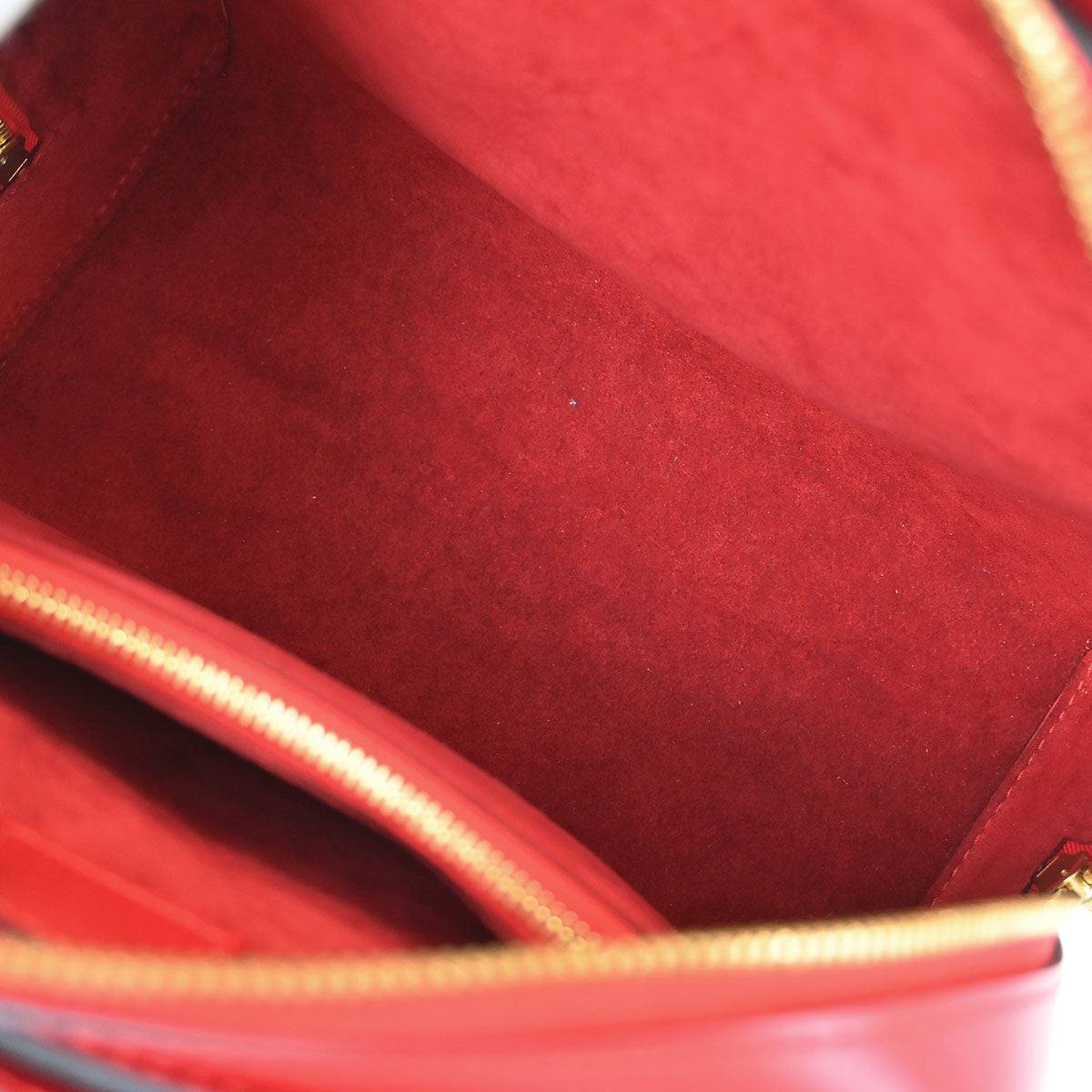 Louis Vuitton Red Epi Pont Neuf Handbag M52057