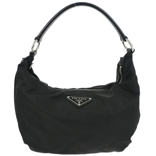 Prada Black Nylon Hobo Handbag