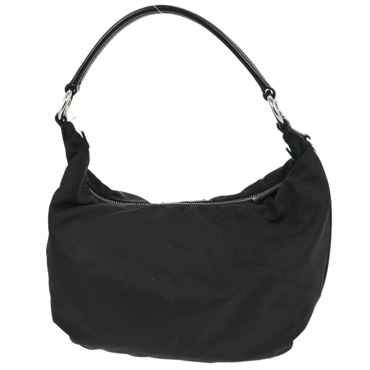 Prada Black Nylon Hobo Handbag