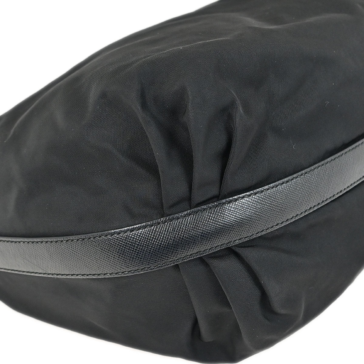 Prada Black Nylon Hobo Handbag