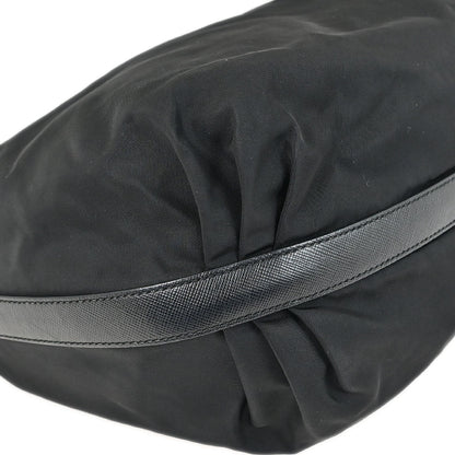 Prada Black Nylon Hobo Handbag