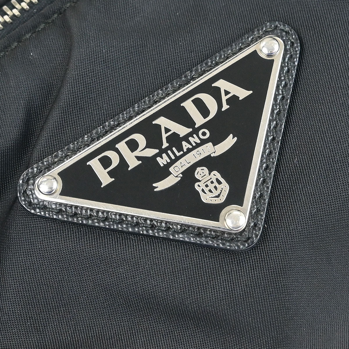 Prada Black Nylon Hobo Handbag