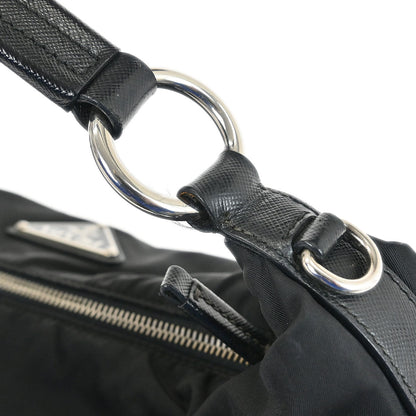 Prada Black Nylon Hobo Handbag