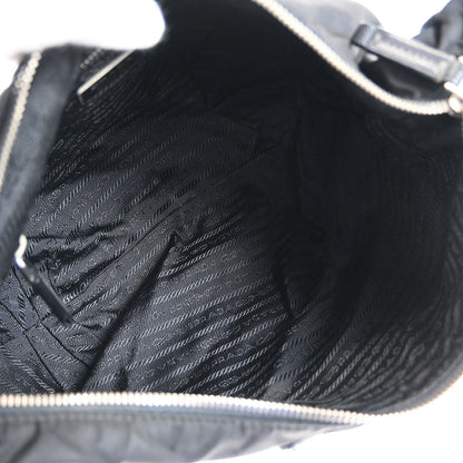 Prada Black Nylon Hobo Handbag