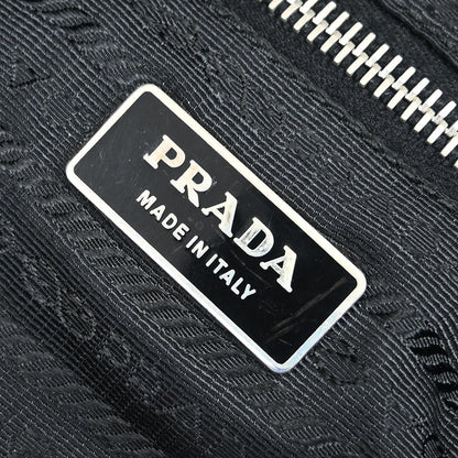 Prada Black Nylon Hobo Handbag