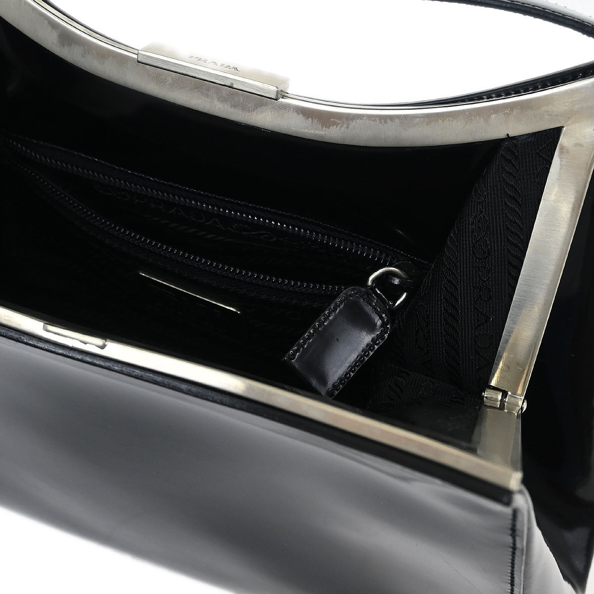 Prada Black Patent Leather Handbag