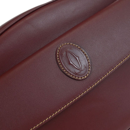 Cartier Bordeaux Leather must de Cartier Shoulder Bag